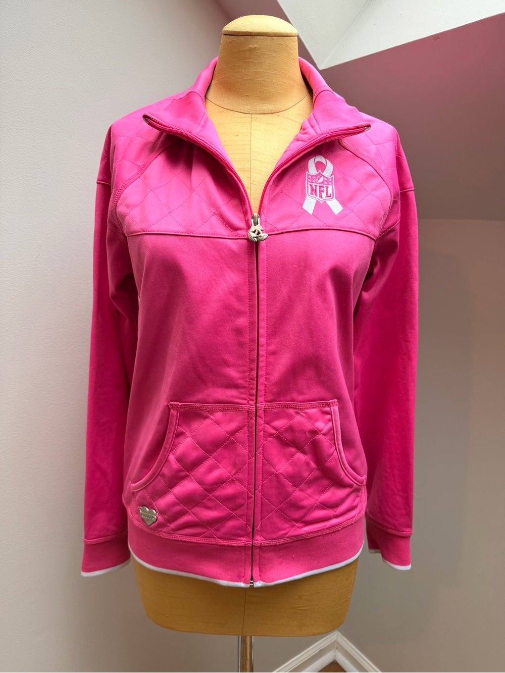Reebok Philadelphia Eagles Breast Cancer NFL Pink Full-Zip Women's Jacket M